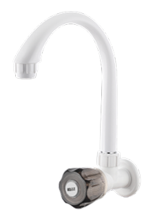 Sink Cock With Long Spout & Flange -Charcoal